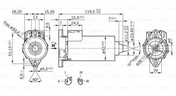 DC Motor HAM P1000390101; HAM P10