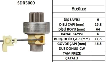 SDR5009  MARS DISLISI - 9DIS FIAT TIPO 1.4,1. 6 -LANCIA DEDRA 1.6 1631 9941306 1206 134859 85540411 10107861