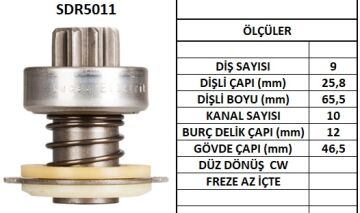 SDR5011  MARS DISLISI-9DIS BMW 320,323I,520,5 25,528FIAT REGATA D,RITMO D 3168 9938328 9941467 395 132187 74888761 74895431 85540481 10103950
