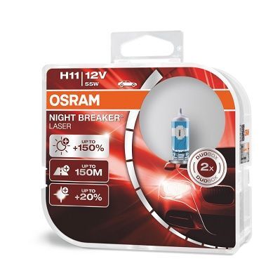 64211 NL 12V H11 %150 150M %20 BEYAZ NIGHT LASER  AMPÜL