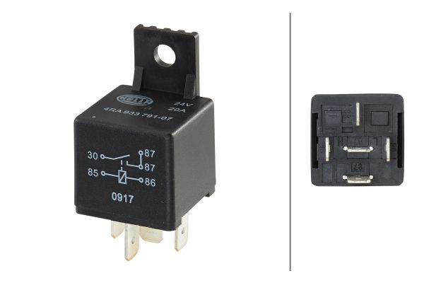 Röle, Çalışma Akımı,24V,5-Kutuplu,Kapayıcı,Univers A 002 542 09 19