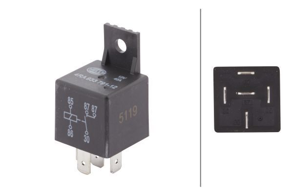 Röle, Çalışma Akımı,12V,5-Kutuplu,Kapayıcı,Univers 72380976 / 116 00 65 135 00 / 61 31 9 059 177 / 0605 3460 / 0K900 18811 / B089M6057F / 81 25902 0446 / A 001 542 31 19 / 6555.HJ