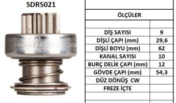 SDR5021  MARS DISLISI-9DIS  BMW-LANCIA-OPEL 9946913 1477 135117 85540681 10114770