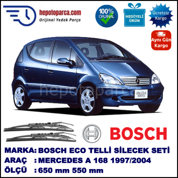 MERCEDES-BENZ Serie A [168] 10.97-08.04 650 / 550 mm. BOSCH ECO Telli Silecek 2'li Takım