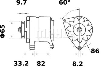MG 265 Z1660 14V 80A LETRİKA MAHLE ISKRA MG265 72735264 11204456500  DELCOREMY DRA1051 3838922072105    0411 8830

0411 9003 0411 8830