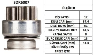 SDR6007  MARS DISLISI-12DIS MITSUBISHI L200-L 300 Y.M.