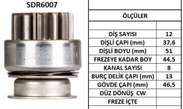 SDR6007  MARS DISLISI-12DIS MITSUBISHI L200-L 300 Y.M.