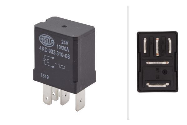 Röle, Çalışma Akımı,24V,5-Kutuplu,Değiştirici,DAF/ 2350611