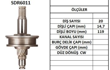 SDR6011  MARS DISLISI-20DIS MITSUBISHI PAJERO  2.3TD,2.5TD 1047 10110470 M357T75571 M357X75571 61050 357T73171 MD607642
