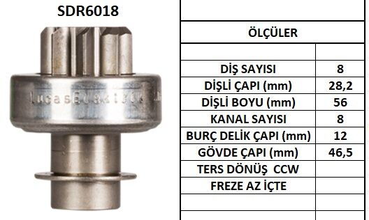 SDR6018  MARS DISLISI 8DIS FORD FESTIVA - KIA  PRIDE 17010 B30118400 B30118X45 E8BZ11350A SDE334 223792 636 10106360 61179 M191T26771