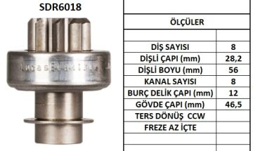 SDR6018  MARS DISLISI 8DIS FORD FESTIVA - KIA  PRIDE 17010 B30118400 B30118X45 E8BZ11350A SDE334 223792 636 10106360 61179 M191T26771