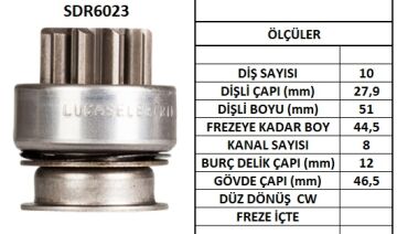 SDR6023  MARS DISLISI-10DIS MITSUBISHI CHEROK EE JEEP 6E 16514 17006 17564 597 137643 10105970 M191T12271 M191T12272