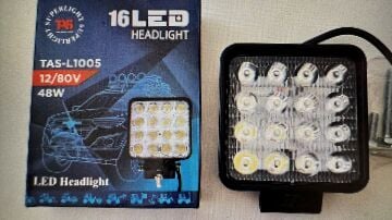 TASL1005 12V-80V  16 LEDLİ ÇALIŞMA LAMBASI 48W 35M KARE 35mm