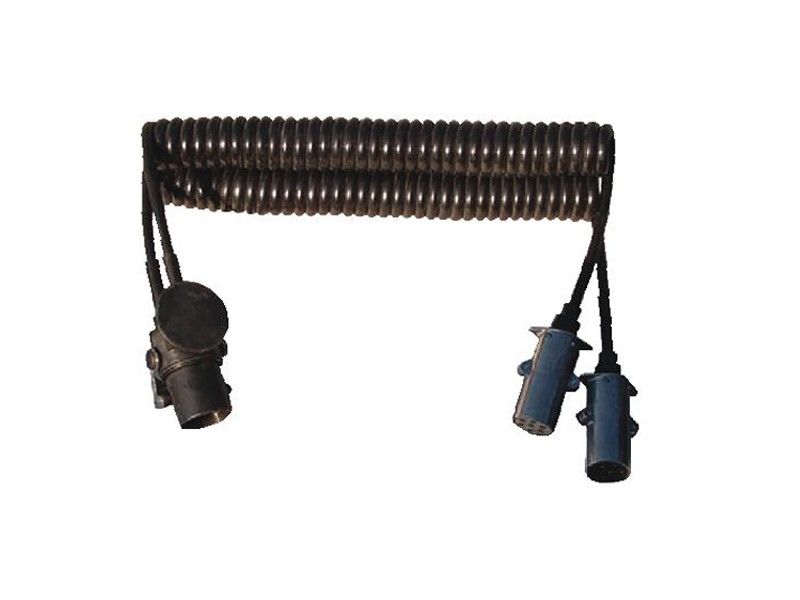 SERTPLAS-2.4415M E4415F3M45K TPU ÇİFTLİ KABLO 42 SPİR 13 LÜ METAL FİŞ ADAPTÖR 4,5MT KUTULU