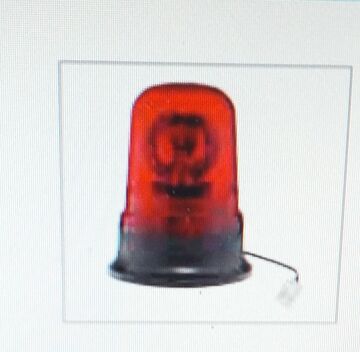 TR 503-4 DÖNER TRAFİK İKAZ LAMBASI 24V KIRMIZI