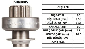 SDR8005  MARS DISLISI-10DIS OPEL ASTRA,CORSA, VECTRA,TIGRAGM - RENAULT CLIO,LAGUNA,MEGANE 1999 1209 137733 186798 594177 594252 10108331 NE877 72640 187961 187981 833