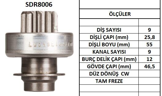 SDR8006  MARS DISLISI-9DIS  CITROEN BX16,CX-P EUGEOT 309,405,504,505 - RENAULT MASTER,TRAFIC,R4,R5,R9,R11,R18 3158 1187 99931 131111 10102871