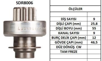 SDR8006  MARS DISLISI-9DIS  CITROEN BX16,CX-P EUGEOT 309,405,504,505 - RENAULT MASTER,TRAFIC,R4,R5,R9,R11,R18 3158 1187 99931 131111 10102871