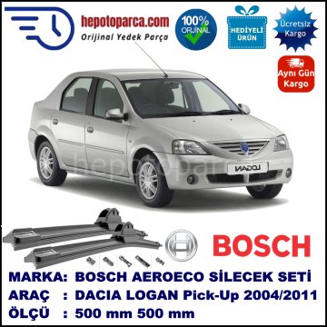 DACIA Logan [LS] 07.2004-..., 500 / 500 mm. BOSCH AEROECO Aparatlı Muz Silecek