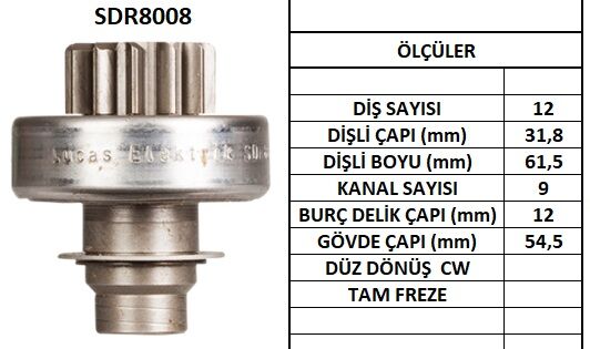 SDR8008  MARS DISLISI-12DIS R18,R12 DIZEL,ESC APE T,FUEGO TDMASTER D 1551 656 105538 131999 182047 185182 594245 10106560 NE209 NE883 72683