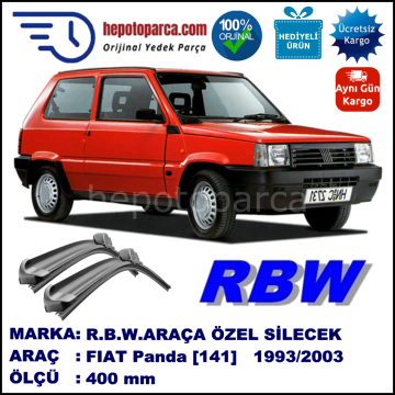 FIAT Panda [141..] 01.93-09.03 400 /  mm. RBW Muz Silecek U Kanca Uyumludur.