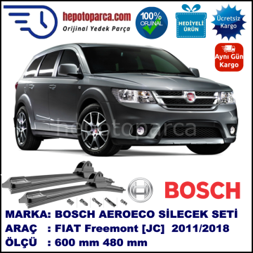 FIAT Freemont [JC] 06.2011-..., 600 / 470 mm. BOSCH AEROECO Aparatlı Muz Silecek