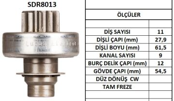 SDR8013  MARS DISLISI-10DIS  CITROEN BX,C15,V ISA-PEUGEOT 205D305D,405D,TALBOT HORIZON D 1552 646 105540 132020 10106460 72684