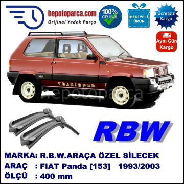 FIAT Panda [153..] 01.93-09.03 400 /  mm. RBW Muz Silecek U Kanca Uyumludur.