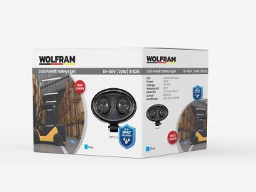 31826 10/110V 20W OVAL FORKLİFT GÜVEVLİK MAVİ E Be