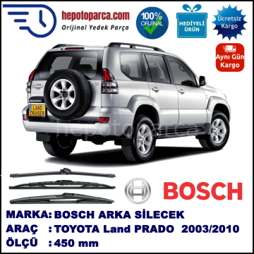 TOYOTA Land Cruiser Prado [J12] 450 mm 01.2003-… BOSCH Arka Silecek