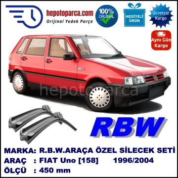 FIAT Uno [158..] 01.96-... 450 /  mm. RBW Muz Silecek U Kanca Uyumludur.