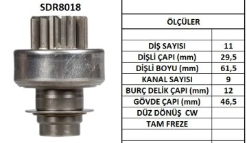 SDR8018  MARS DISLISI-11DIS PEUGEOT 604D 936 182052 10109360 NE210