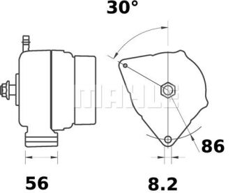 MG 119 Z1660 14V 120A LETRİKA MAHLE ISKRA MG119 72735118 11203645500   3838922071887 2.9439.734.0