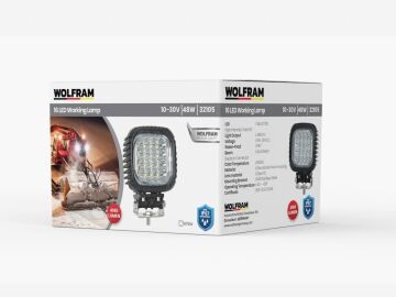 32105 ÇALIŞMA LAMBA AĞIR HİZMET 16 LED 10/30W 48W  SPOT