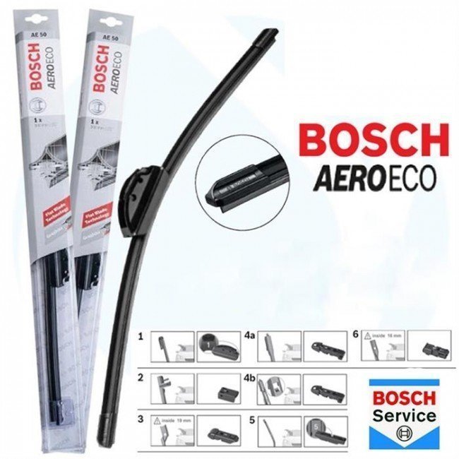 FORD Escort V/VI Turnier [91] 08.1990-12.1994, 500 / 500 mm. BOSCH AEROECO Aparatlı Muz Silecek