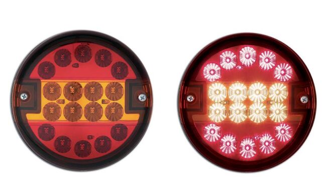 YD-D-0211 DSL.8080/18 LED YUVARLAK STOP-PARK-SİNYA BA ŞEFFAF