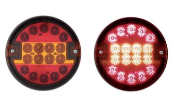 YD-D-0211 DSL.8080/18 LED YUVARLAK STOP-PARK-SİNYA BA ŞEFFAF