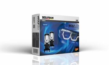 33844 WOLF LED XENON COOL WHİTE 12000LÜMEN H4  MERCEKLİ
