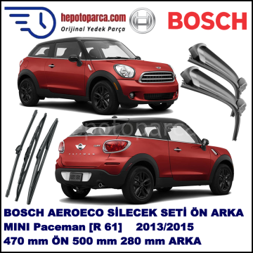 MINI (BMW) Mini Paceman [R 61] 03,2013-,,, Bosch Aeroeco Ön ve Arka Silecek Takımı