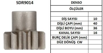 SDR9014  MARS DISLISI-10 DISLI KAFASI NIPPON DENSO 16981 17348 17380 17385 17388 17391 17393 17399 17458 17609 17611 17613 17614 9402 133353 233451 280993270 283003690 63904025