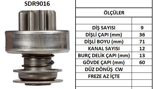 SDR9016  MARS DISLISI-9DIS ISUZU TRUCK-KOMATS U 18086 18101 18103 895 10108950