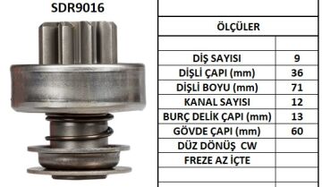 SDR9016  MARS DISLISI-9DIS ISUZU TRUCK-KOMATS U 18086 18101 18103 895 10108950