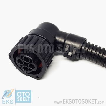4C044A KM SOKETİ 4 PINA0025452381 KABLOLU KAPAKLI