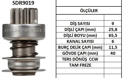 SDR9019  MARS DISLISI-9DIS  FIAT 126 BIS,UNO, POLSKY TERS FRZ 1560 9939837 769 133841 10107690