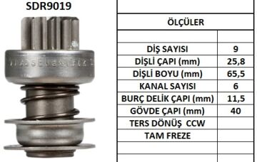 SDR9019  MARS DISLISI-9DIS  FIAT 126 BIS,UNO, POLSKY TERS FRZ 1560 9939837 769 133841 10107690