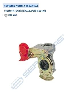 F3822KS22 OTOMATİK (VALFLİ) HAVA KAPLİNİ M 22 SARI
