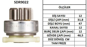 SDR9022  MARS DISLISI-12DIS FORD MERCURY 3221 3267 F2VY11350A SD341 1199 10106621 74222