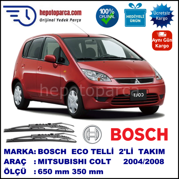 MITSUBISHI Colt [CZ] 04.04-... 650 /  mm. BOSCH ECO Telli Silecek 1 Adet