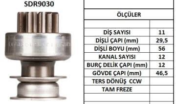 SDR9030  MARS DISLISI-11DIS LADA SAMARA ISKRA  TIP 1088 16900035 10110880 74771