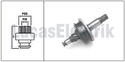 LTH209  MARS DISLISI-10DIS KOMPLE MARS DISLIS I GRUBU HYUNDAI GRACE-H100 MINIBUS-MEGASTAR 9P919936 361394200 61054